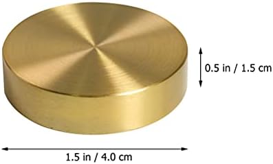 4 pcs Chinese Calligraphy Paperweight Brass Golden Calligraphy