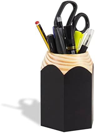 GEGUTON Sharpener Shaped Pen Holder, Black, Retro Design
