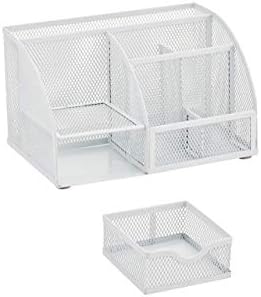 Annova Mesh Desk Organizer Office with 7 Compartments + Drawer/Desk