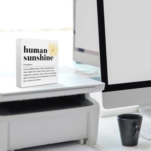 Sunshine Gifts for Women, Inspirational Gifts Human Sunshine Wood Box