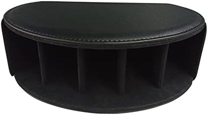 Leather Remote Control Holder with 5 Compartments TV Remote Caddy