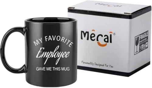 Mecai Funny Boss Coffee Mug For Men, Black
