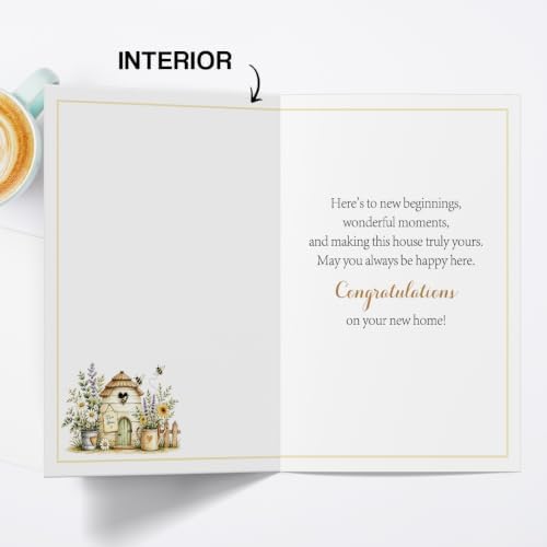 Hongshan New Home Card,Housewarming Gifts Congrats Card for New