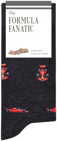 The Formula Fanatic Socks - Funny Racing Men's Socks - Car Guy Gift