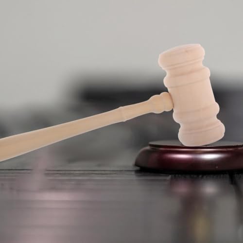 Reusable Wooden Judge Gavel Set with Base for Elegant Display