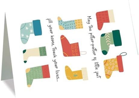 Baby Shower Card for Expecting Couples, New Baby Greeting Card Gift