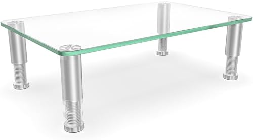 Hemudu Clear Computer Monitor Stand Riser with Height Adjustable Multi