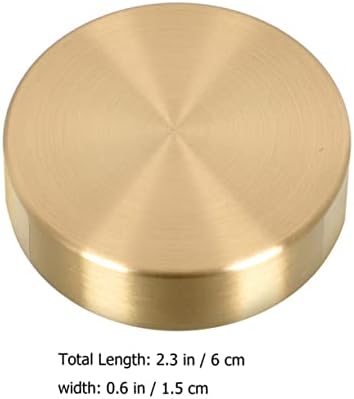 4pcs Round Brass Paperweight for Calligraphy Solid and Desk Accessory