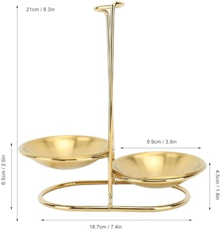 Vertical Spoon Rest Holder, Stainless Steel 2-Compartment Kitchen