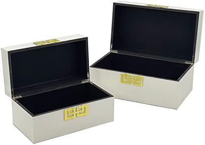 Galt International Large & Small Decorative Storage Box w/Hinged Lid