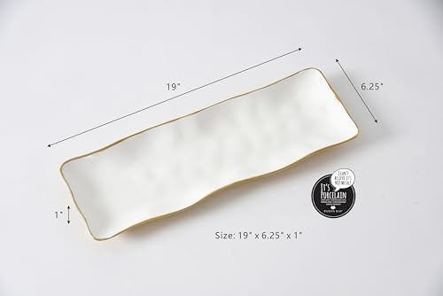 Moonlight Rectangular Serving Piece, 19" x 6.25" x 1"