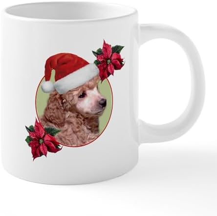 CafePress Christmas Poodle Dog Mugs 20 oz Ceramic Coffee Mega Mug