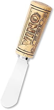Supreme Housewares Vino Cheese Spreaders, Hand-Painted Resin Handles