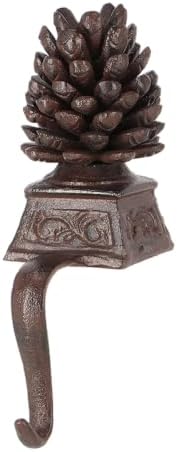 Esschert Design USA XM81 Cast Iron Pinecone Christmas Stocking Hanger