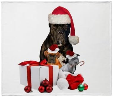 CafePress Christmas Cane Corso Throw Blanket Super Soft Fleece Plush