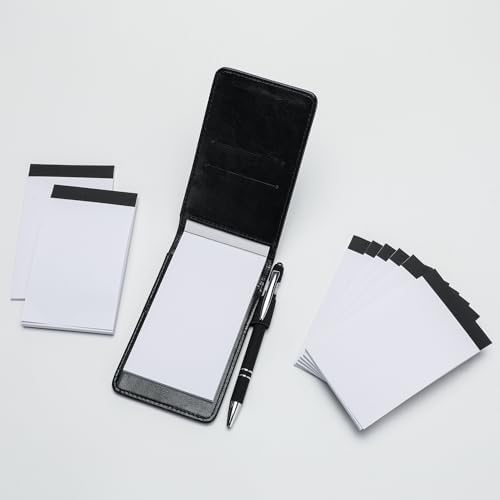 Camelmother 10Pcs Pocket Notepad Holder Set Notebook 3 x 5 Inch With