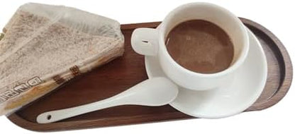 Oval Wood Serving Trays Set, Large Natural Wooden Serving Platters