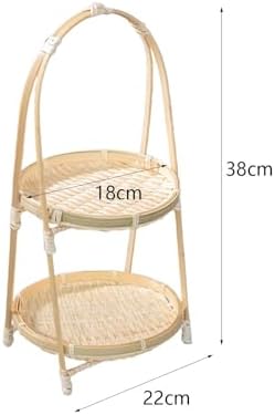 Handwoven Fruit Basket Bamboo Storage Basket Organizer Meal Basket