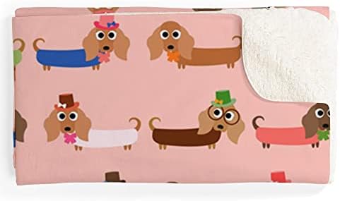 CafePress Delightful Dachshunds Sherpa Fleece Throw Blanket 60" L x