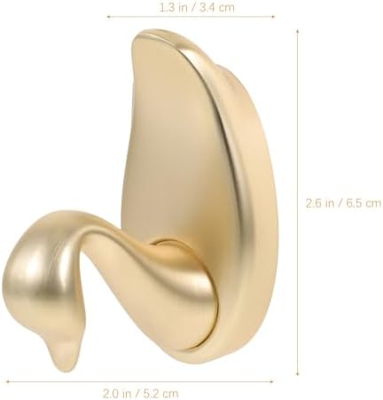 MAGICLULU Swan Shaped Wall Coat Hook Zinc Alloy Decorative Golden