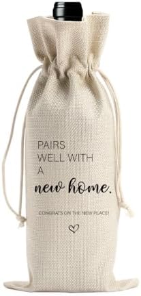 House Warming Gifts: New Home Pairs Well with A New Home Wine Bag