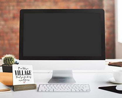 Thank You Wood Plaque Gift, It Takes A Village Thank You for Being A