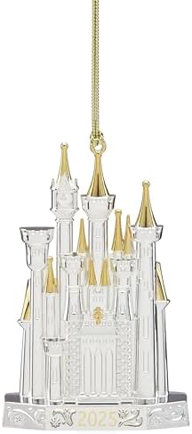 Lenox 2025 Disney Christmas Cinderella Castle Hanging Ornament