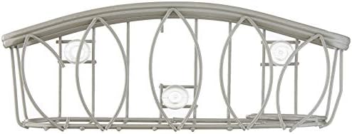 Spectrum Diversified Leaf Sponge & Brush Holder, Satin Nickel