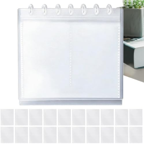 Vertical Desk Calendar Photo Album with 20 Refill Pages for Organizing