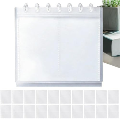 Vertical Desk Calendar Photo Album with 20 Refill Pages for Organizing