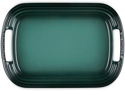 Le Creuset Stoneware Serving Platter, 16.25", Artichaut
