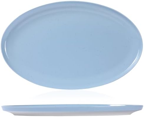 Webbylee ‌16" Melamine Oval Platter Set of 2- Lightweight Durable