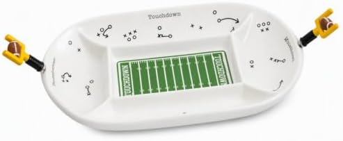 Mud Pie Football Field Platter Set, Divided Game Day Serving Tray