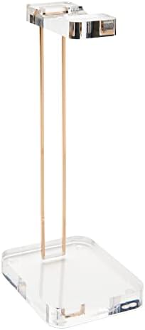 russell+hazel Acrylic Headphone Stand with Gold Hardware, Clear