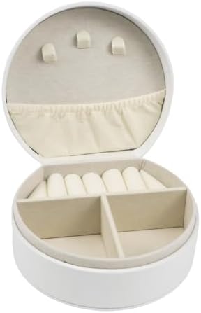 Travel Jewelry Case,Personalized Jewelry Box,Elegant Half-Moon Design