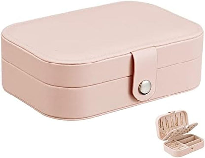 ASLIDECOR Travel Jewelry Case Leather,Small Jewelry Box Gift for