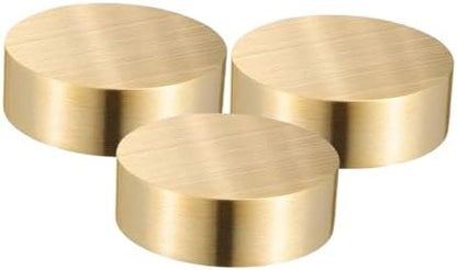 Xmas 3pcs round Brass Paperweights for Calligraphy Desk Decor