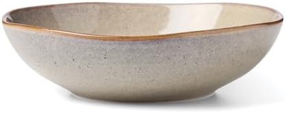 Oneida Organic Shades Oatmeal Stoneware 2-Piece Serving Platter Set