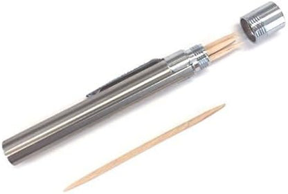 Bullseye Office - Portable Stainless Steel Toothpick Holder - Mobile