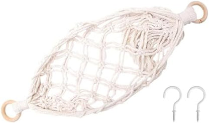 Hanging Fruit Basket Woven Cotton Net Hammock under Cabinet Storage