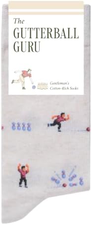 The Gutterball Guru Socks - Funny Bowling Men's Socks - TenPin Gift