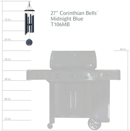 Corinthian Bells by Wind River - 27 inch Midnight Blue Wind Chime for