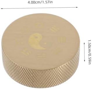 Solid Brass round Paperweight for Calligraphy Desk Decor Xmas
