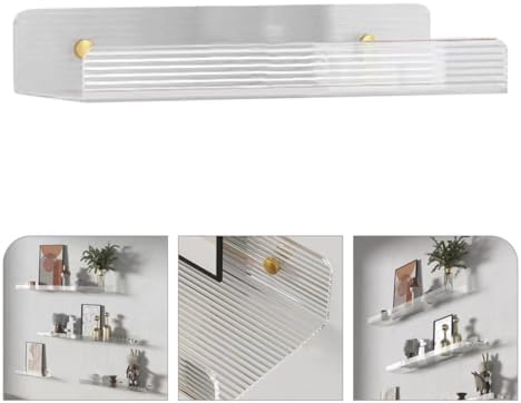 Acrylic Floating Wall Shelf Display Ledge for Bedroom Kitchen Decor