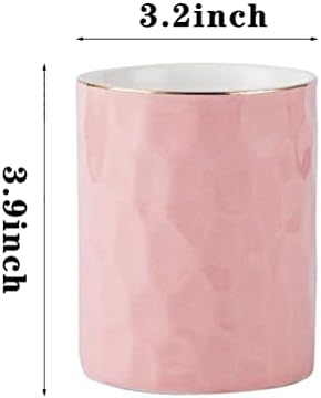 Ceramic Pen Holder Stand Cup Pencil Holder Organizer Makeup Brush