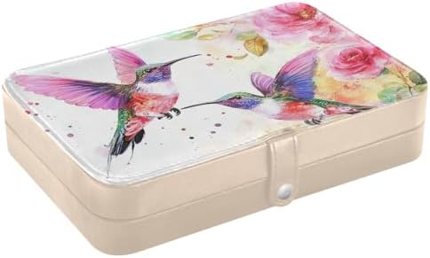 Travel Jewelry Case Box Organizer Gifts for Women Girls Man PU Leather