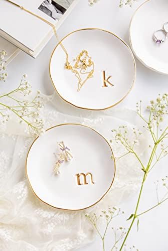 COLLECTIVE HOME Ceramic Jewelry Tray, Trinket Dish, Gifts for Women