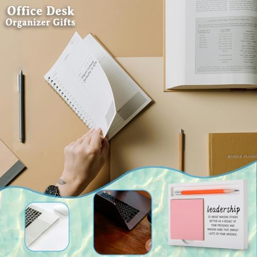 Leadership Appreciation Gift Desk Organizer with “Presence and Impact”