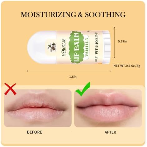 Mini Lip Balm 25 Pcs,Natural Lip Balms with Vitamin E and Coconut Oil