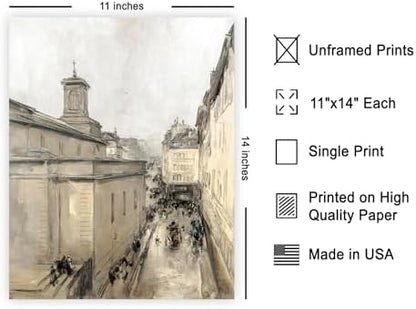 Poster Master View of the Church of Notre Dame Poster - De Lorette and